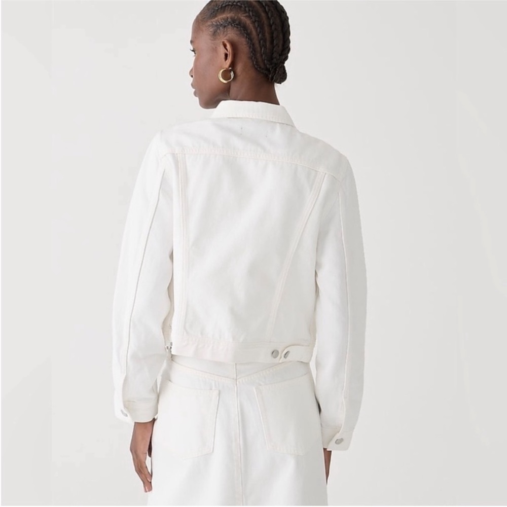 Jcrew white denim jacket - Picture 2 of 4